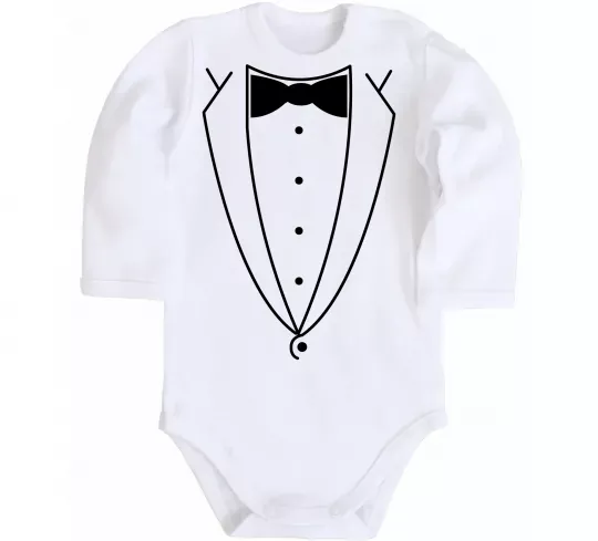 Детский боди Метелик та фрак Белый фото