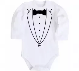 Детский боди Метелик та фрак Белый фото