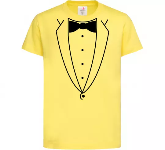 Дитяча футболка Метелик та фрак Лимонний фото