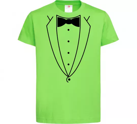 Дитяча футболка Метелик та фрак Лаймовий фото