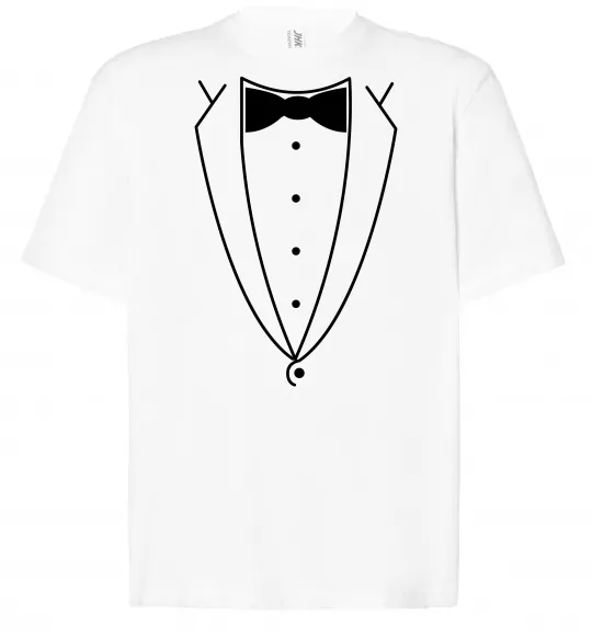 Футболка Оверсайз Метелик та фрак Белый фото