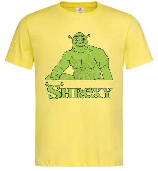 Мужская футболка Shrexy meme Лимонный фото