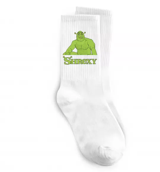 Шкарпетки Shrexy meme Білий фото