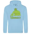 Жіноча толстовка (худі) Shrexy meme Блакитний фото