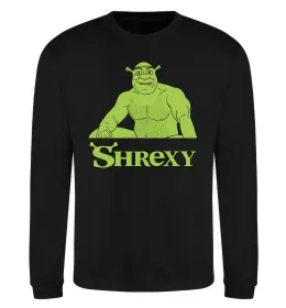 Світшот Shrexy meme Чорний фото