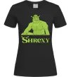 Женская футболка Shrexy meme Черный фото