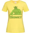 Женская футболка Shrexy meme Лимонный фото