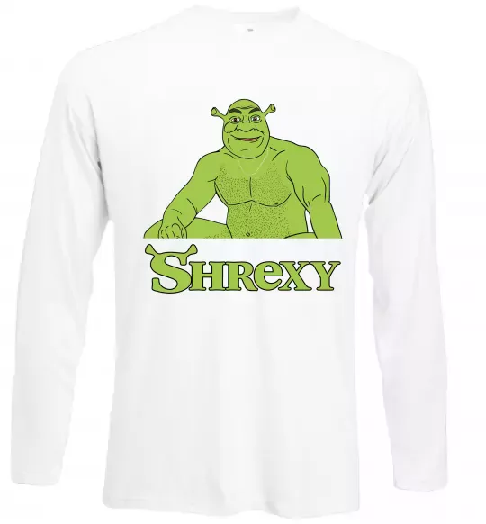 Лонгслів Shrexy meme Білий фото
