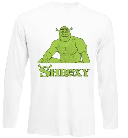 Лонгслив Shrexy meme Белый фото