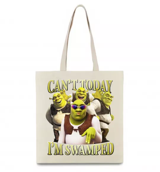 Эко-сумка Shrek I`m swamped Бежевый фото