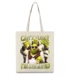 Эко-сумка Shrek I`m swamped Бежевый фото
