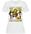 Женская футболка Shrek I`m swamped Белый фото