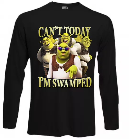 Лонгслів Shrek I`m swamped Чорний фото