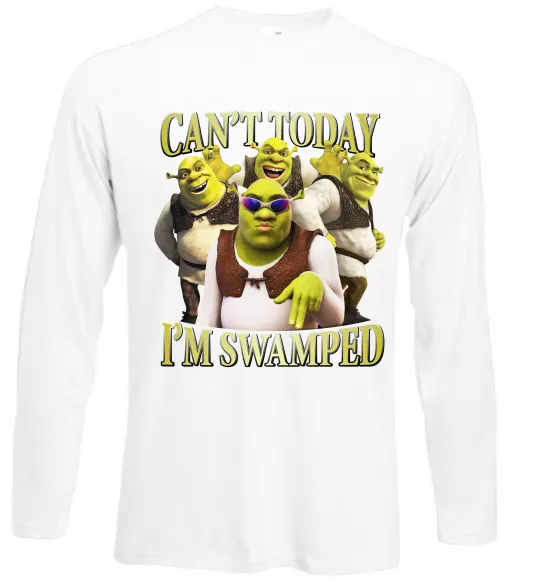 Лонгслів Shrek I`m swamped Білий фото