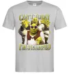 Мужская футболка Shrek I`m swamped Серый фото