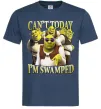 Мужская футболка Shrek I`m swamped Темно-синий фото