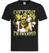 Мужская футболка Shrek I`m swamped Черный фото