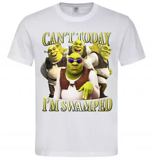 Мужская футболка Shrek I`m swamped Белый фото