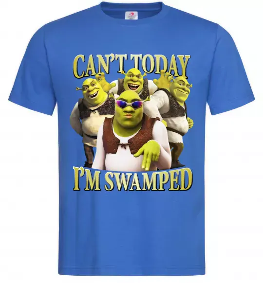 Мужская футболка Shrek I`m swamped Ярко-синий фото