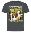 Мужская футболка Shrek I`m swamped Графит фото
