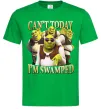 Мужская футболка Shrek I`m swamped Зеленый фото