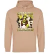 Женская толстовка (худи) Shrek I`m swamped Песочный фото