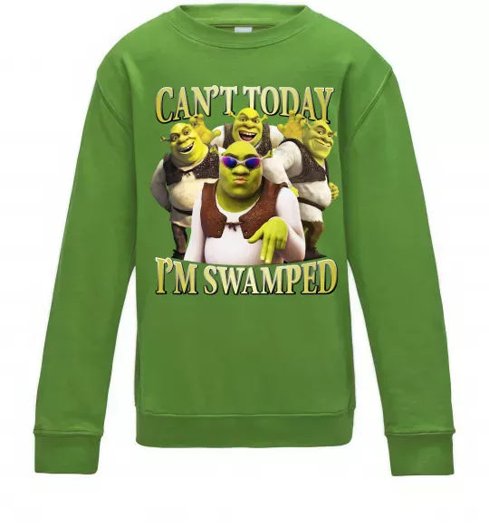 Дитячий світшот Shrek I`m swamped Лаймовий фото
