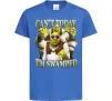 Дитяча футболка Shrek I`m swamped Яскраво-синій фото