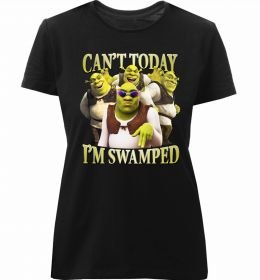 Жіноча преміум футболка Shrek I`m swamped