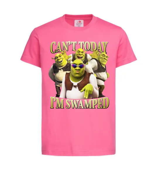 Детская футболка Shrek I`m swamped Ярко-розовый фото