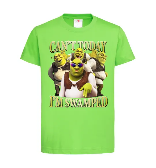 Детская футболка Shrek I`m swamped Лаймовый фото