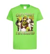 Детская футболка Shrek I`m swamped Лаймовый фото