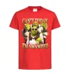 Детская футболка Shrek I`m swamped Красный фото