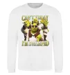 Свитшот Shrek I`m swamped Белый фото
