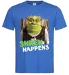 Мужская футболка Shrek happens Ярко-синий Мужская футболка Shrek happens Ярко-синий фото