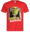 Мужская футболка Shrek happens Красный Мужская футболка Shrek happens Красный фото