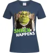 Жіноча футболка Shrek happens Темно-синій фото