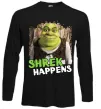 Лонгслів Shrek happens Чорний фото