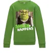 Детский Свитшот Shrek happens Лаймовый фото