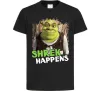 Дитяча футболка Shrek happens Чорний фото