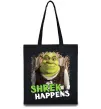 Еко-сумка Shrek happens Чорний фото