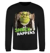 Свитшот Shrek happens Черный фото