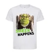 Детская футболка Shrek happens Белый фото