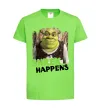 Детская футболка Shrek happens Лаймовый фото
