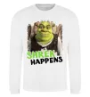 Свитшот Shrek happens Белый фото