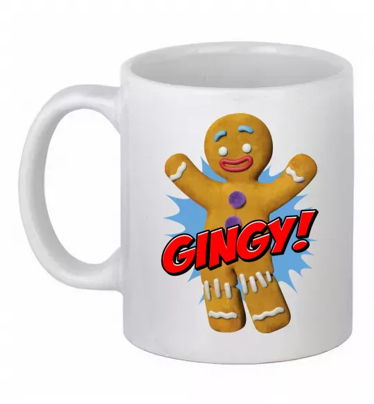 Чашка керамическая Шрек Пряня Gingy Белый фото
