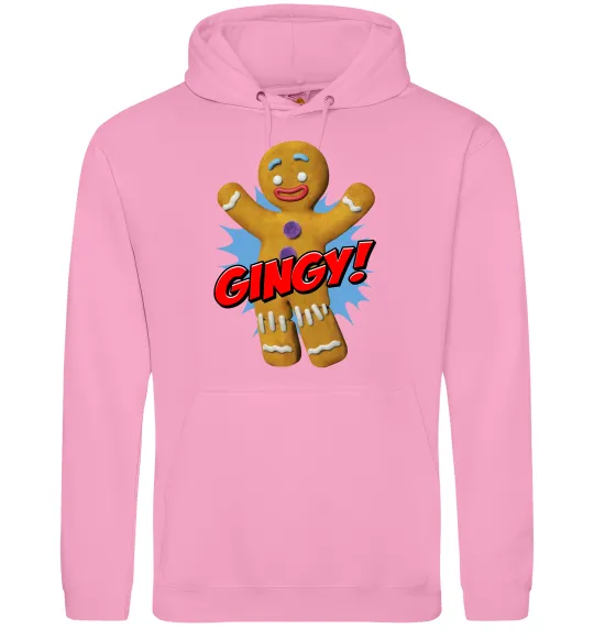 Мужская толстовка (худи) Шрек Пряня Gingy Розовый фото