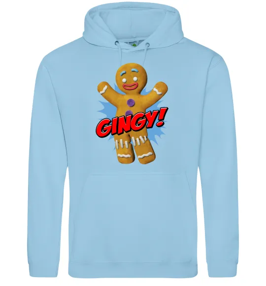 Жіноча толстовка (худі) Шрек Пряня Gingy Блакитний фото