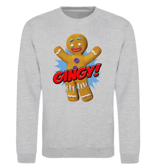 Свитшот Шрек Пряня Gingy Серый меланж фото
