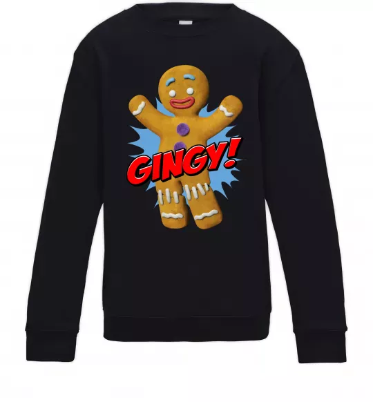 Детский Свитшот Шрек Пряня Gingy Черный фото